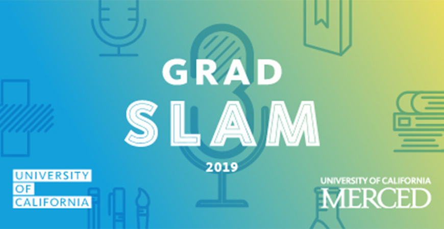 Everyone is invited to cheer on the campus’s Grad Slam semi-finalists as they present their research talks from 1-4 p.m. April 18 in the California Room.